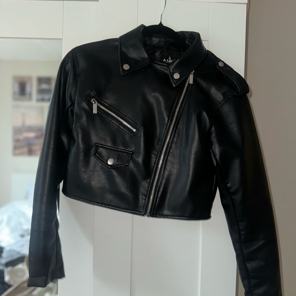 Black Women's Leather Jacket